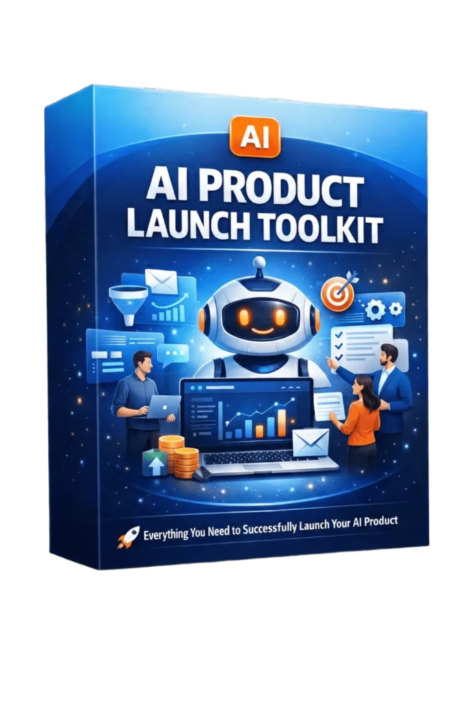  AI Product Launch Toolkit review hero image showing the product bundle
