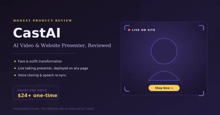 CastAI review — AI video transformation and website presenter platform overview