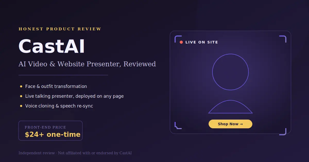CastAI review — AI video transformation and website presenter platform overview
