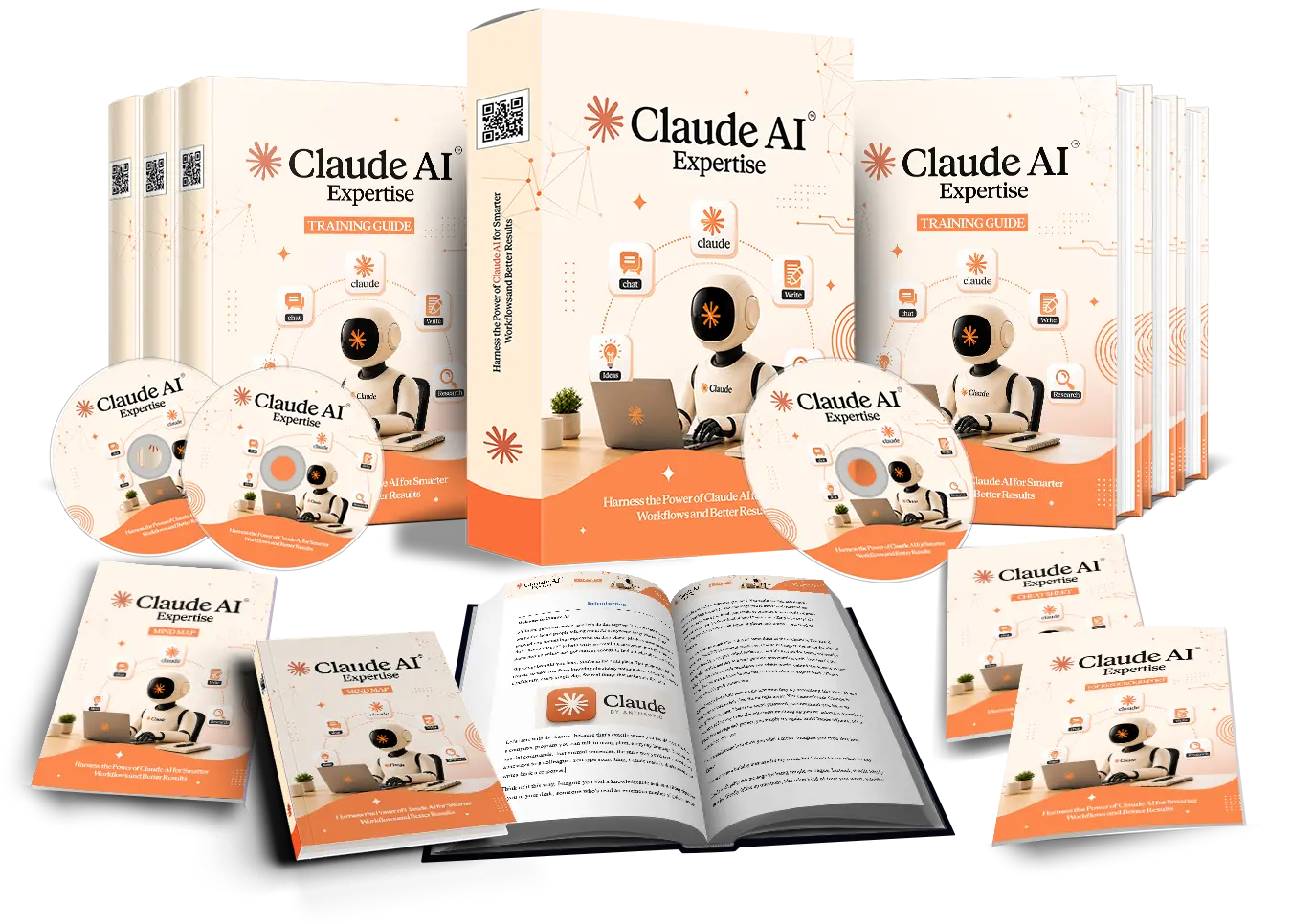Claude AI Expertise with PLR review showing training modules and PLR bonus package